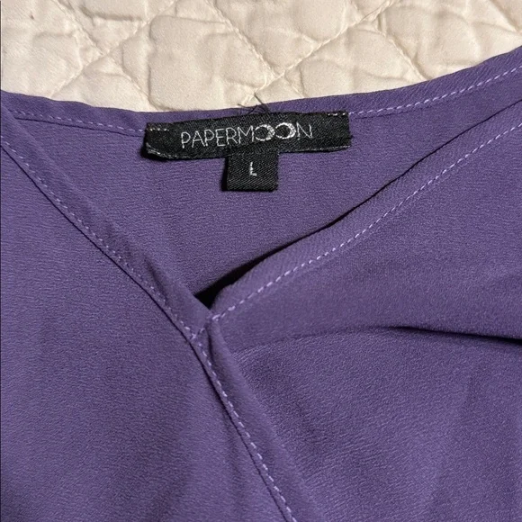 Papermoon Purple Wrap Tie Cami - Picture 2 of 3